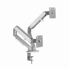 Soporte Acteck Articulado Para 2 Monitores, Max 32 Pulg., Plata
