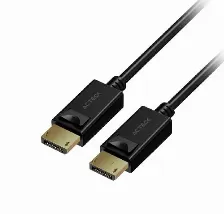 Cable Acteck Displayport A Displayport, 1.8mts, Negro