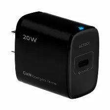 Cargador Acteck Energon Prime Cp415 100 - 240 V, Universal, Interior, 1usb-c, Carga Rápida, 20 W, Negro