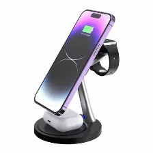 Cargador Acteck Energon S-mate Ci740 Audífonos, Smartphone, Reloj Inteligente, Interior, 15 W, Negro