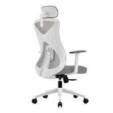 Silla Gamer Acteck Floe Pro Ec737 Asiento Acolchado, Reposa-brazos Si, Material Red, Nylon, Color Blanco