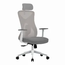 Silla Gamer Acteck Floe Pro Ec737 Asiento Acolchado, Reposa-brazos Si, Material Red, Nylon, Color Blanco