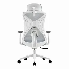 Silla Gamer Acteck Floe Pro Ec737 Asiento Acolchado, Reposa-brazos Si, Material Red, Nylon, Color Blanco