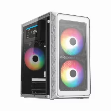 Gabinete Acteck Doom Pro Crystal Gi730 Mini Tower, Psu 600 W, Psu Si, Vent. 1x 120 Mm, Blanco