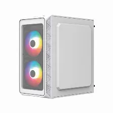 Gabinete Acteck Doom Pro Crystal Gi730 Mini Tower, Psu 600 W, Psu Si, Vent. 1x 120 Mm, Blanco