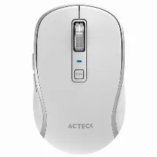 Mouse Acteck Optimize Trip Pro Mi580 óptico, 6 Botones, 1600 Dpi, Rf Inalámbrico + Bluetooth, 8 M, Blanco