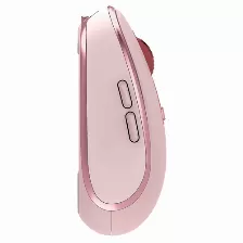Mouse Acteck Optimize Trip Pro Mi580 óptico, 6 Botones, 1600 Dpi, Rf Inalámbrico + Bluetooth, 8 M, Rosa