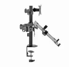 Soporte Para Monitor Y Laptop Acteck Articulado, Hasta 9k, Negro