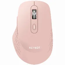 Mouse Acteck Optimize Flow Mi480, Inalambrico, Optico, 1600dpi, Rf Inalambrico, Rosa