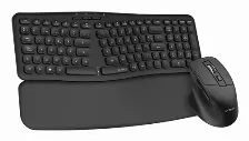 Kit De Teclado Y Mouse Acteck Mk650 Inalambrico, Ergonomico, Usb, Negro
