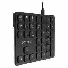 Teclado Numerico Acteck Inspire Pad Pro Tn480, Inalambrico, Bluetooth, Negro