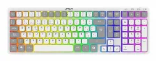 Teclado Acteck Techno Pro Ti790, Inalambrico, Mecanico, Rgb, Bluetooth, Usb, Blanco