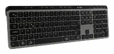 Teclado Acteck Inspire Krea Ti755 Español, Inalámbrico, Rf Inalámbrico + Bluetooth, Interruptor De Llave De Tijera, Negro, Gris