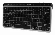 Teclado Acteck Inspire Krea Ti750 Español, Inalámbrico, Rf Inalámbrico + Bluetooth, Interruptor De Llave De Tijera, Negro, Gris