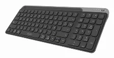 Teclado Acteck Inspire Trek Ti747 Español, Inalámbrico, Rf Inalámbrico + Bluetooth, Interruptor De Llave De Tijera, Negro, Gris