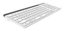 Teclado Acteck Inspire Trek Ti747 Español, Inalámbrico, Rf Inalámbrico + Bluetooth, Interruptor De Llave De Tijera, Gris, Blanco