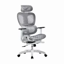 Silla Gamer Acteck Flux Pro Ec757 Reposa-brazos Si, Material Nylon, Polipropileno, Color Blanco