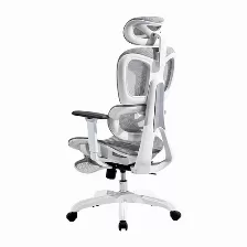 Silla Gamer Acteck Flux Pro Ec757 Reposa-brazos Si, Material Nylon, Polipropileno, Color Blanco