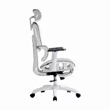 Silla Gamer Acteck Flux Pro Ec757 Reposa-brazos Si, Material Nylon, Polipropileno, Color Blanco