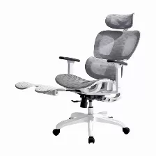 Silla Gamer Acteck Flux Pro Ec757 Reposa-brazos Si, Material Nylon, Polipropileno, Color Blanco