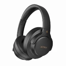 Audifonos Acteck Hype Epic Hp750, Inalambrico, Bluetooth, Conexion Auxiliar, Usb-c, Microfono, Negro
