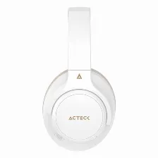 Audifonos Acteck Inalambricos Hype Epic Hp750 Bt 5.4 Aux Elite Blanco