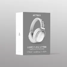 Audifonos Acteck Inalambricos Luxe Pure Hp730 Bt 5.4 +aux Elite Blanco