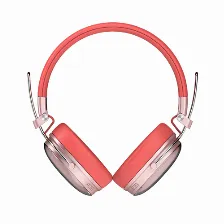 Audifonos Acteck Luxe Chic Hp710, Bluetooth, Microfono, Plegables, Rosa
