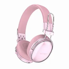 Audifonos Acteck Inalambricos Luxe Chic Hp710 Bt5.4 Recargable Rosa