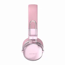 Audifonos Acteck Inalambricos Luxe Chic Hp710 Bt5.4 Recargable Rosa