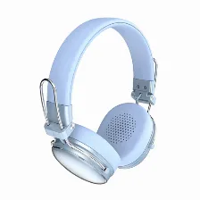 Audifonos Acteck Luxe Chic Hp710, Bluetooth, Microfono, Plegables, Azul