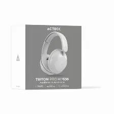 Audífonos Acteck Triton Pro Hp636 Diadema, Inalámbrico Y Alámbrico, 3.5 Mm, Usb, Bluetooth, Blanco