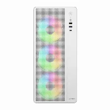 Gabinete Acteck Essen Pro X Gm767 Midi Tower, Psu No, Vent. 3x 120 Mm, Vent. 1x 120 Mm, Blanco