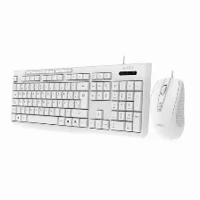 Kit Teclado Y Mouse Acteck Creator Prime Mk455, Alambrico, Usb, Membrana, Blanco