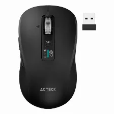 Mouse Acteck Virtuos Pro Air Mi766 Optico, 9 Botones, 3200 Dpi, Bluetooth, 10 M, Negro