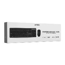 Kit De Teclado Y Mouse Acteck Inalambrico Creator Silent Pro Mk474, Usb 2.4ghz, Espanol, Negro