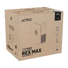 Gabinete Acteck Rex Max Gm757, Media-torre, Soporta Atx/m-atx/mini-itx, Sin Fuente, Negro