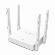 Ruteador Inalambrico Mercusys Ac10 4antenas 5dbi 2.4/5ghz (300/867mbps) Wi-fi5 3puertos Lan Color Blanco