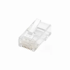 Paquete De Plug Rj-45 Cat6 Xcase Con 100 Piezas Transparentes