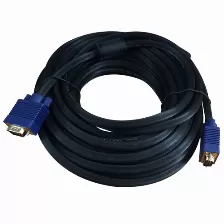 Cable De Video Vga Xcase Macho-macho, 10mts Soporta 1920 X 1080 (hd 1080), Color Negro