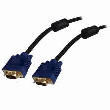 Cable De Video Vga Xcase Macho-macho, 10mts Soporta 1920 X 1080 (hd 1080), Color Negro