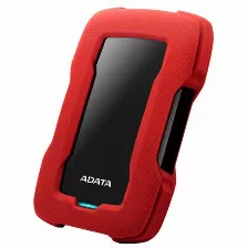 Disco Duro Externo Adata Hd330 2.5 Pulgadas, 2tb, Usb 3.1, Rojo/negro, A Prueba De Golpes