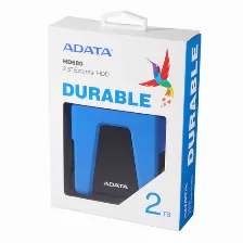 Disco Duro Externo Adata Durable 2tb Hd680 Azul, 2.5 Pulg, Usb 3.2 Gen 1