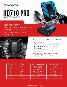 Disco Duro Externo Adata Hd710 Pro 2tb, Usb 3.1, 2.5