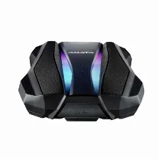 Disco Duro Externo Adata Hd770g, 1tb, 2.5 Pulgadas, Usb 3.2, Iluminacion Rgb, Color Negro