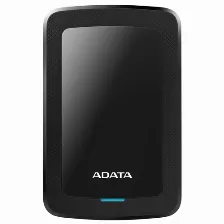 Disco Duro Externo Adata Ahv300 1tb, 2.5 Pulgadas, Usb 3.1, Slim, Color Negro