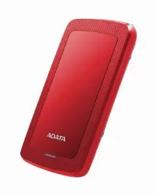 Disco Duro Externo Adata Hv300 Slim, 2tb, 2.5 Pulgadas, Usb 3.2 Gen1, Color Rojo (ahv300-2tu31-crd)