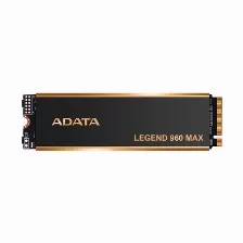 Ssd Adata Legend 960 Max, 1 Tb, M.2, Pci Express 4.0 Lectura 7400 Mb/s, Escritura 6000 Mb/s, Negro