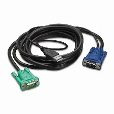 Cables Para Kvm Apc Ap5821 1.8 M, Usb-a, Hd-15