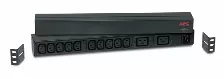 Sistema De Alimentacion Apc Rack Pdu Basic 1 U 16a 230v Horizontal/vertical, 12 Salidas Ac, Conector Acoplador C20, Cable De 2.5 M, Capacidad Del Rack 0u/1u, Color Negro